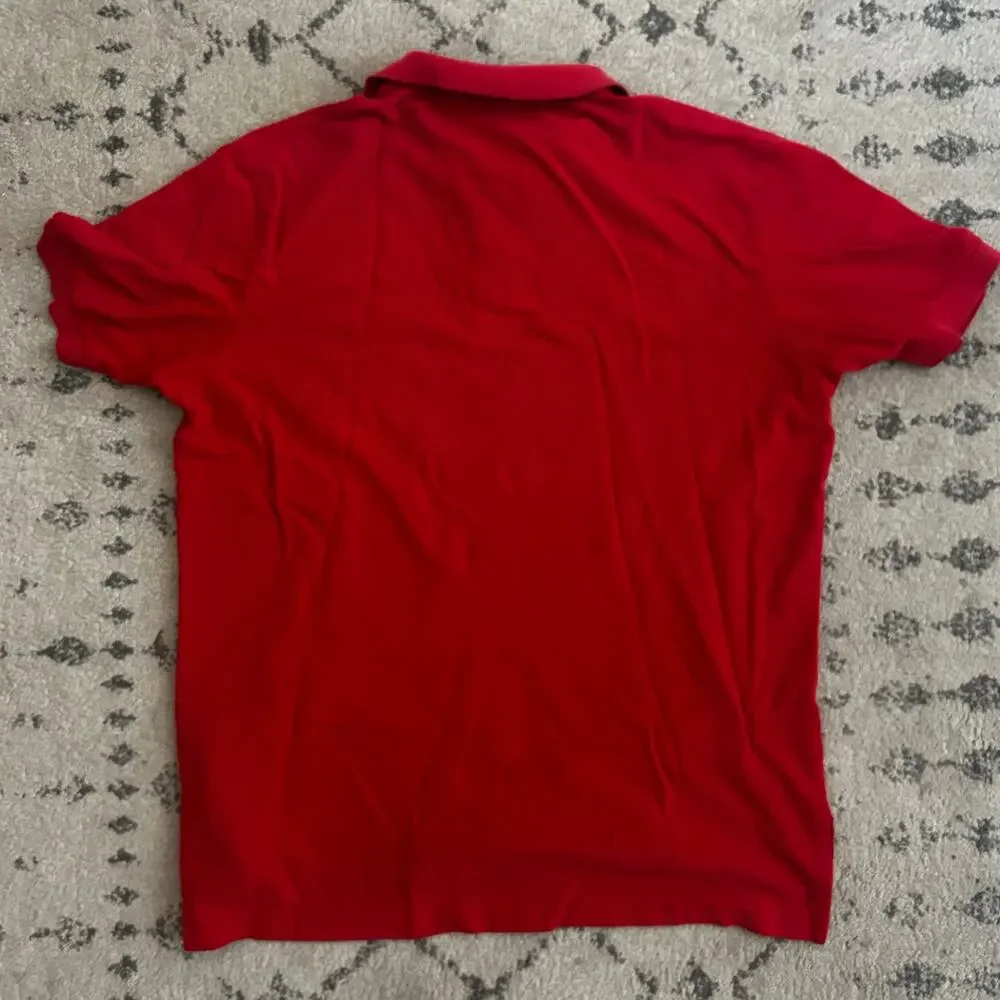 Polo Ralph Lauren Red polo shirt Old Color fade Retro classic style Preppy Y2K - Picture 2 of 9